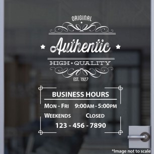 Open Hours With Logo Style 24